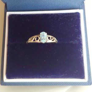 Elegant Light Blue Ring - Size 6.5 or 7